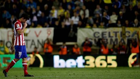 Diego Costa, sustituido en Villarreal