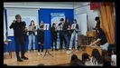 Estudiantes de msica de 4 de ESO interpretaron el himno de Europa antes de empezar el festival