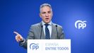 El coordinador general del Partido Popular y director de Campaa, Elas Bendodo, este jueves en la sede nacional del PP.