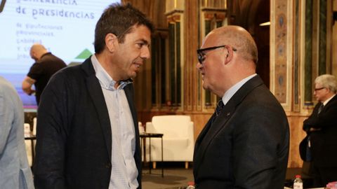 Baltar, con el presidente de la Diputación de Alicante.