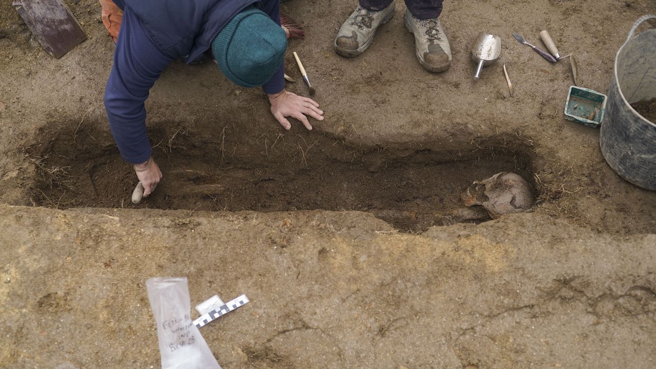 Detalle de la excavación en Celanova