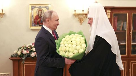 El patriarca Kirill y el presidente Vladimir Putin, en una imagen de archivo.