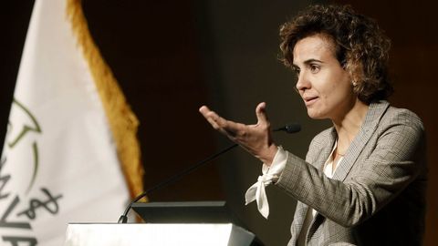 La ministra de Sanidad durante la inauguracin del Congreso Mundial de Veterinaria, en Barcelona