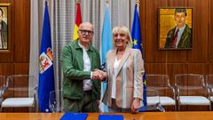José Manuel Baltar  y Marisol Nóvoa  firmaron un acuerdo para potenciar un proyecto orientado a desempleados de más de 45 años