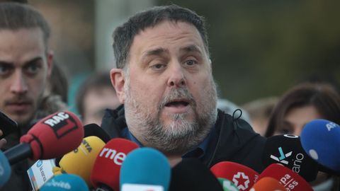 Oriol Junqueras, tras ser abucheado por independentistas catalanes