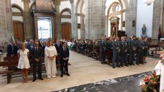 Los actos del patrn de la Guardia Civil consistieron en una misa en Ferrol