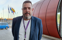 Felipe Carlón, Candidato A Secretario General De USO Industria Asturias, Antes De La Celebración Del III Congreso De USO Industria Asturias En Un Hotel Gijonés.