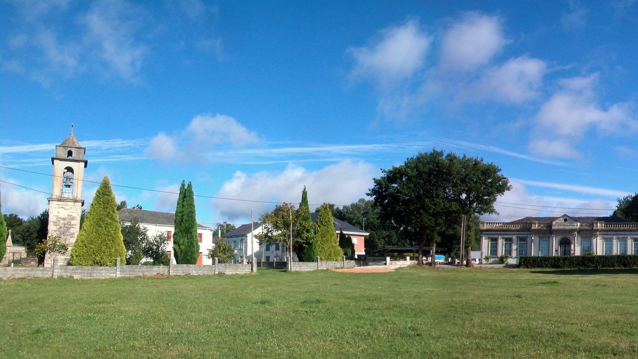 Vista panormámica de la parroquia de Roupar, en Xermade.