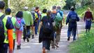 El grupo de exalcohólicos que hizo el Camino Portugués desde Vigo hasta Compostela.