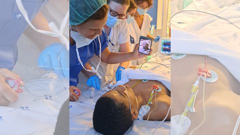 Nada m�s ser operado, Princio hizo una videollamada con sus padres