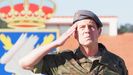 El ya general de divisin Luis Corts Delgado, durante la parada militar de este viernes en la Brilat