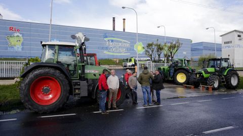 Los tractores no se mueven en la planta de Leyma en Arteixo