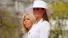 Duelo de estilo entre Melania Trump y Brigitte Macron