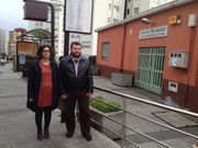 La concejala nacionalista Avia Veira y el presidente vecinal Ram�n Ma�ana