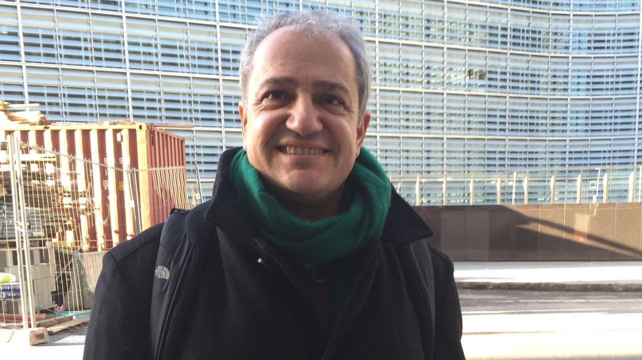 Alfonso Gmez Cruz, en una visita al Parlamento de la UE, en Bruselas.