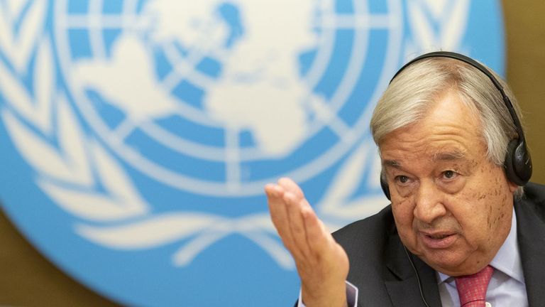 El secretario general de la ONU, António Guterres