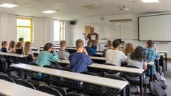 Alumnos extranjeros reciben clases de espaol en la UIMP