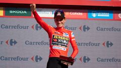 Sepp Kuss.El líder de la Vuelta a España Sepp Kuss, ciclista de Jumbo Visma