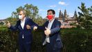 Zapatero y Caballero este viernes en Santiago