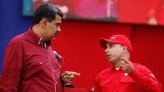 Maduro y el nuevo ministro de Petrleo, Pedro Tellechea, el pasado 1 de mayo en Caracas.
