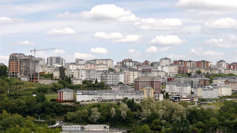 Vista de la ciudad de Lugo desde su periferia