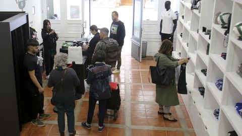 Imagen de archivo de la tienda del Racing en la calle Real.