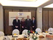 Barc�n particip� en un desayuno organizado por la Asociaci�n de la Prensa en el Hotel Hesperia Finisterre