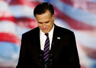 Romney, tras reconocer su derrota electoral.