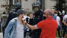 Incidentes tras el mitin de Vox en A Coruña el pasado mes de julio