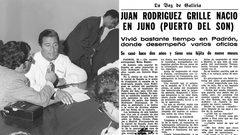 A la izquierda, el doctor Cristobal Martnez Bordiu, el 20 de septiembre de 1968, en declaraciones a los medios de comunicacin. A la derecha, la pgina 10 de La Voz de Galicia del 19 de septiembre.