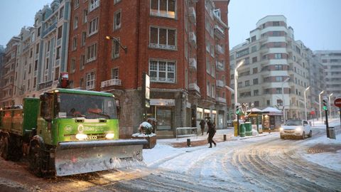 Temporal de nieve en Bilbao