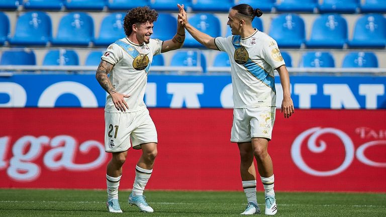 Vota y opina: Eddahchouri, Mario Soriano, Mulattieri y Luismi Cruz destacaron en el partido ante el Mirandés, ¿quién fue el mejor jugador en la goleada del Dépor?