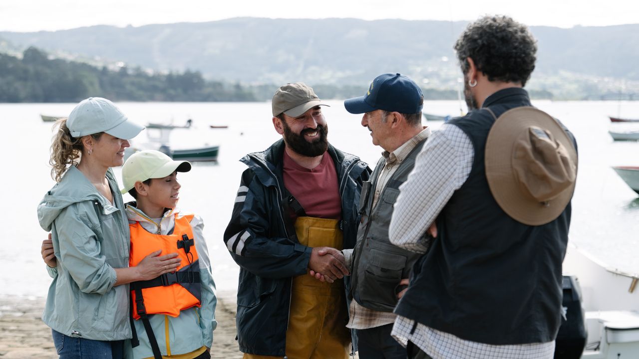 Fotograma de la película «Leo & Lou», rodada entre Ares, Ferrol y Narón. 