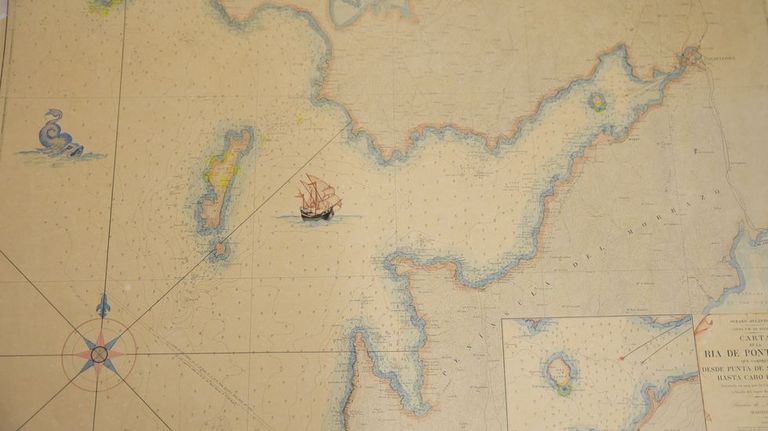 Cartas náuticas que inspiraron a Urbano Lugrís