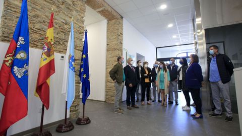 Visita del presidente de la Diputacin de Lugo a la reforma integral del edificio
