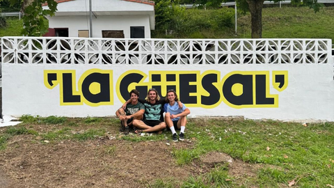 Lucas Castaño y Diego Menéndez inauguraron en 2024 el merendero la Güesal