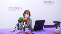 La portavoz de Salud de Podemos en Asturias, Covadonga Tom