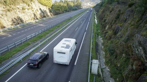 Radar de velocidad en la autovía A-52