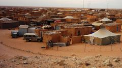 Campamento de refugiados saharauis en Tinduf, en Argelia