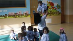Nios en una escuela infantil de Ourense, en una imagen de archivo