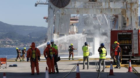 El Puerto de Vigo pone a prueba su seguridad