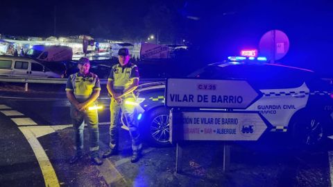 La Guardia Civil veló por la seguridad de los fieles en Baños de Molgas.