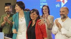 Ana Pontn, con Ana Miranda, tras conocer los resultados de las municipales y europeas