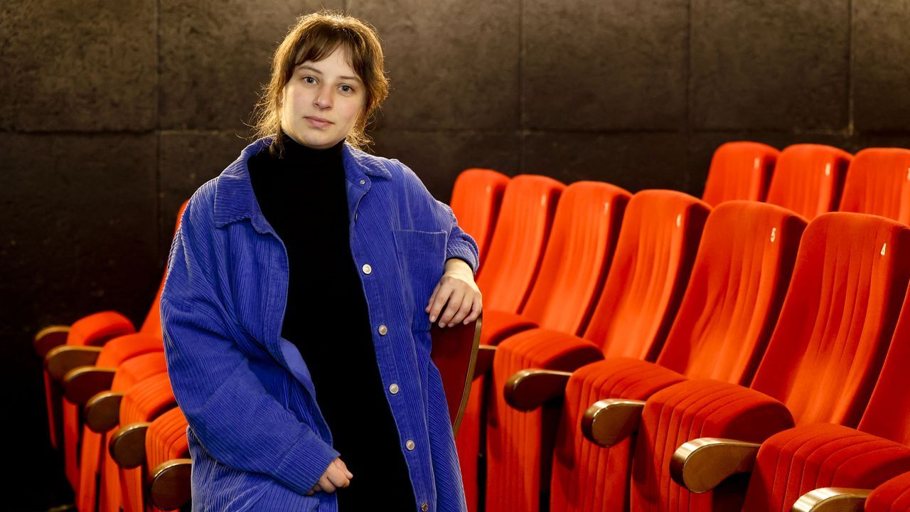 <span lang= gl >Manuel Losada (esquerda) e Santip&eacute;rez, escritor e ilustrador do relato de terror por entregas do Curtas de Vilagarc&iacute;a</span>