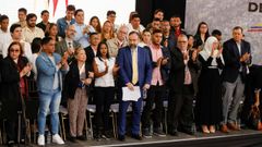 Jesús María Casal (en el centro) durante la reunión este miércoles de la comisión de primarias de la oposición venezolana.