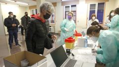 Test de antgenos en el campus de Esteiro