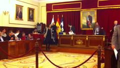 Los concejales del PP abandonan el pleno de Ferrol