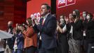 El nuevo secretario xeral del PSdeG, Valentn Gonzlez Formoso, en la clausura del ltimo congreso de su partido