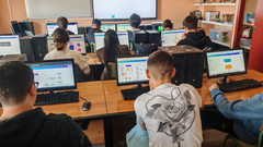 Imagen de una de las clases del IES As Telleiras donde se desarrolla el proyecto.