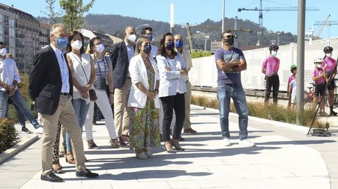 Inauguracin de las obras de la Avenida de Ourense, con la alcaldesa Mara Ramallo y la conselleira de infraestructura Ethel Vzquez